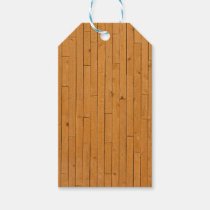 Wooden Floorboards Gift Tags