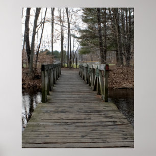 Wooden Footbridge Poster
