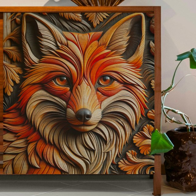 Wooden Fox Decoupage Tissue Paper (Creator Uploaded)