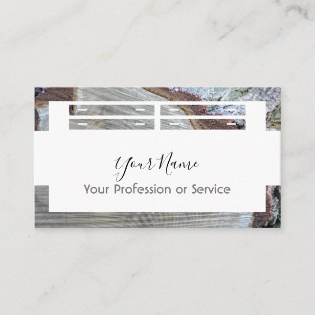 Wooden frame design for interior and furniture! bu business card (Front)