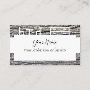 Wooden frame design for interior and furniture! business card
