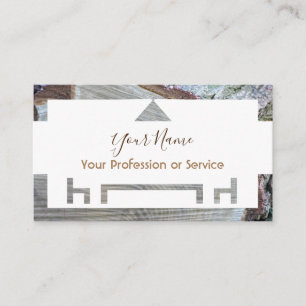 Wooden frame for interior design and furniture! business card