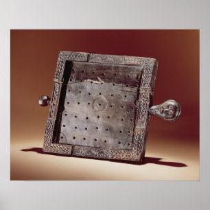 Wooden gaming board, Ballinderry, County Poster