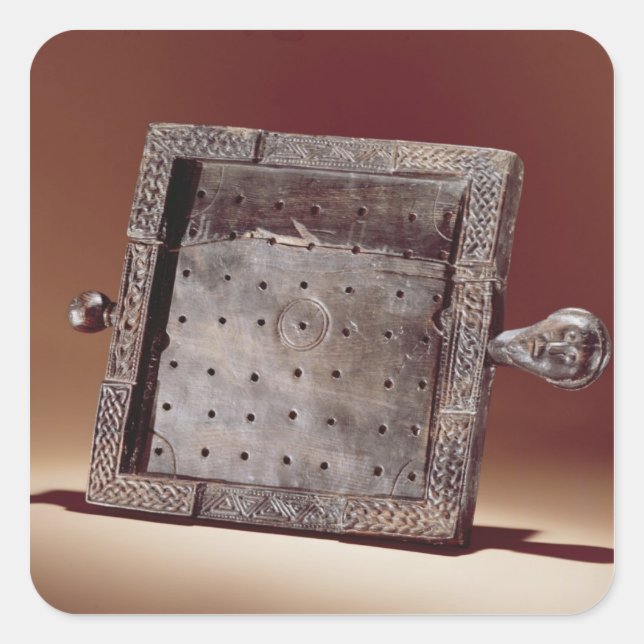 Wooden gaming board, Ballinderry, County Square Sticker (Front)