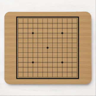 Wooden Go Board 13x13 Bordered Mouse Mat