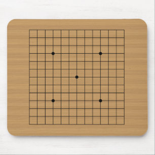Wooden Go Board 13x13 Mouse Mat
