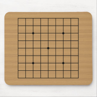 Wooden Go Board 9x9 Mouse Mat
