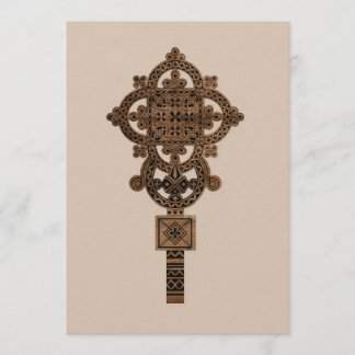 Wooden Hand Cross  Invitation
