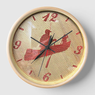 wooden handmade bamboo weaving custom wall clock 
