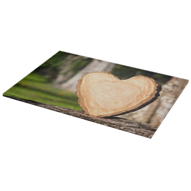 wooden heart cutting board (Corner)