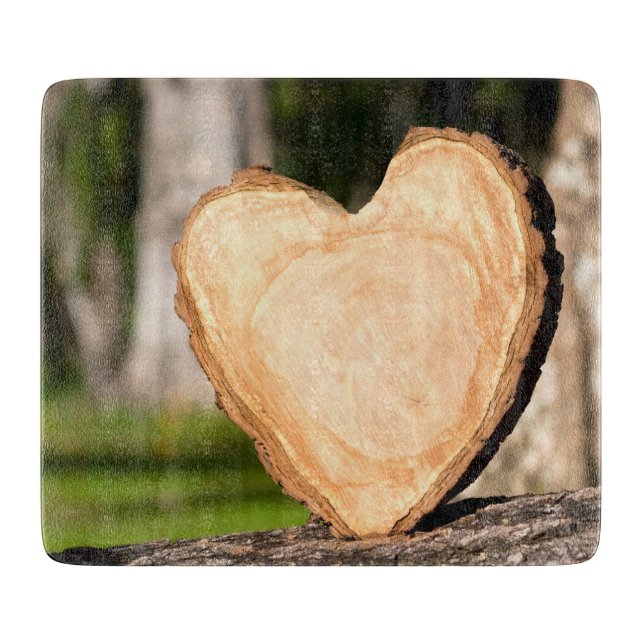 wooden heart cutting board (Front)