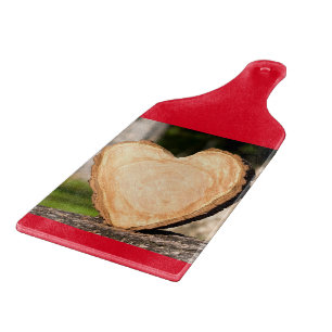 wooden heart cutting board