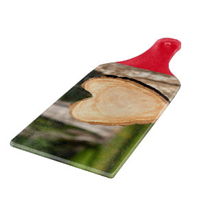 wooden heart cutting board