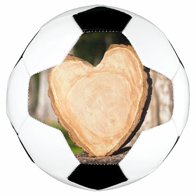 wooden heart football (Front)