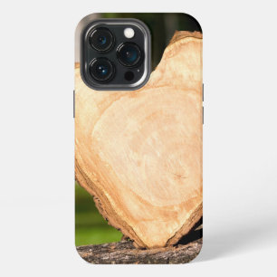 wooden heart iPhone 13 pro case