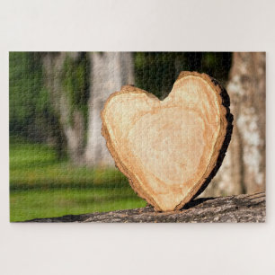 wooden heart jigsaw puzzle