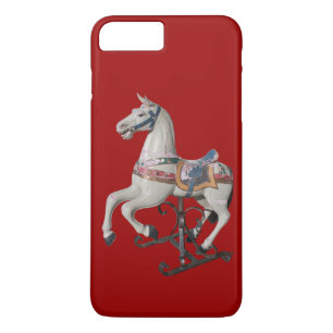 Wooden Horse Antique Carousel Red iPhone Case