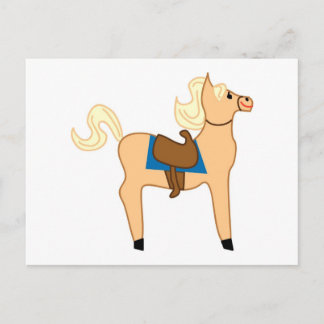 Wooden Horse Toy Postcard