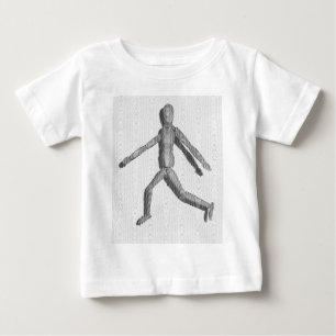 Wooden Human Mannequin Baby T-Shirt