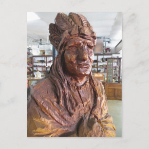 Wooden Indian Postcard