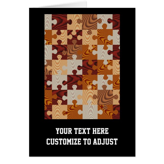 Wooden jigsaw puzzle (Front)