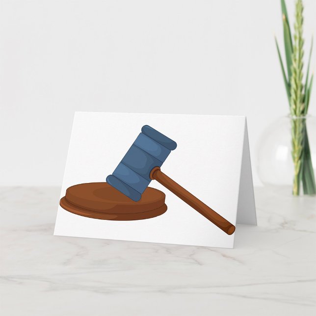 Wooden Judge Gavel Court Card (Creator Uploaded)
