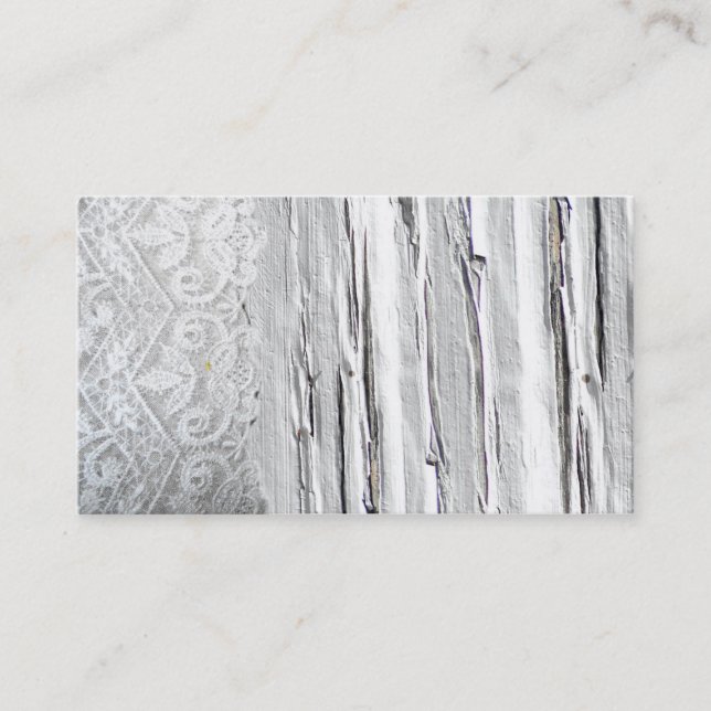 Wooden Lace Country Western Business Cards (Front)