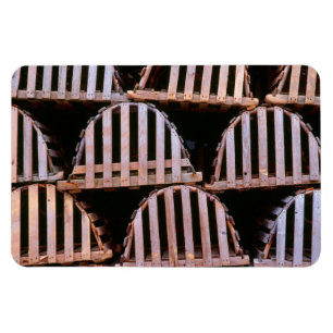 Wooden Lobster Traps Horizontal Magnet