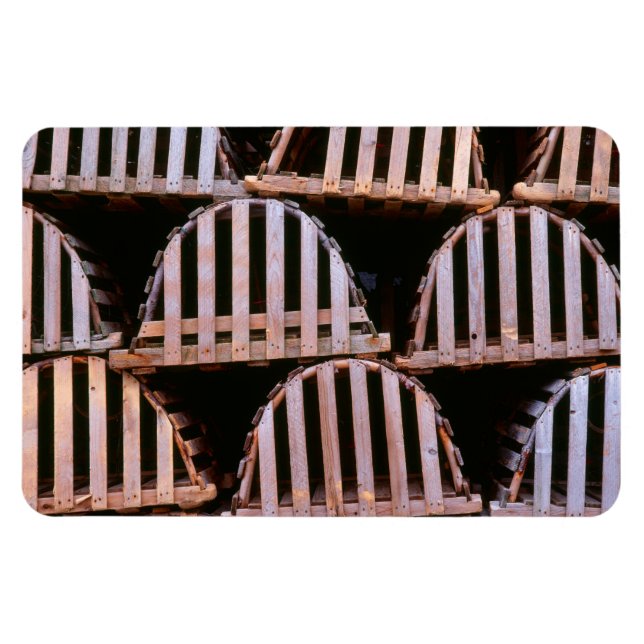 Wooden Lobster Traps Horizontal Magnet (Horizontal)