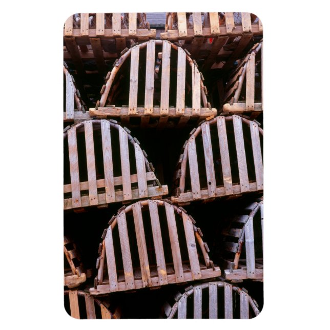 Wooden Lobster Traps Vertical Magnet (Vertical)