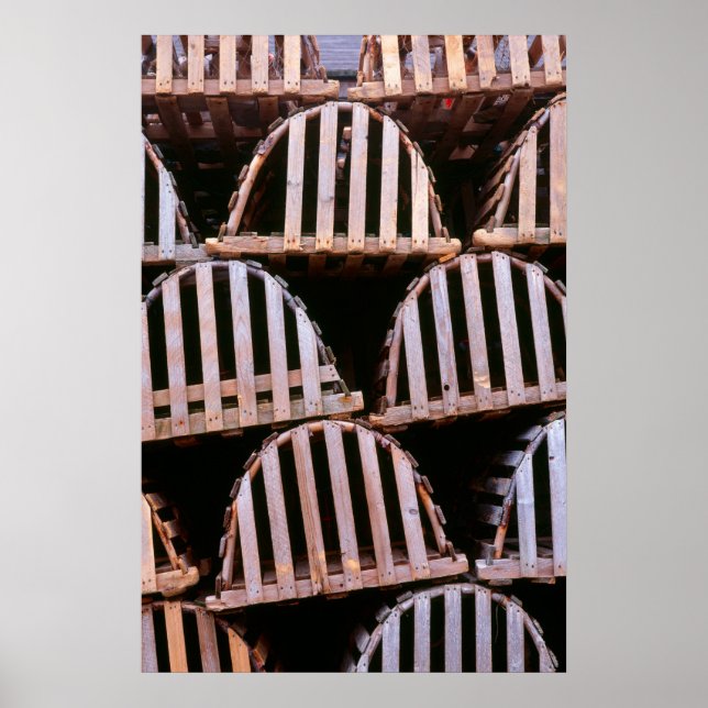 Wooden Lobster Traps Vertical Poster (Front)