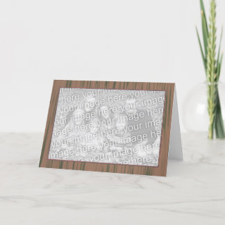 Wooden Look (photo frame) Card
