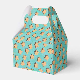 Wooden Meeple on Teal | Board Game Favour Box