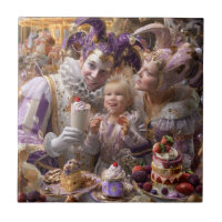 "Wooden Memory Box: Carousel of Sweets and Love in