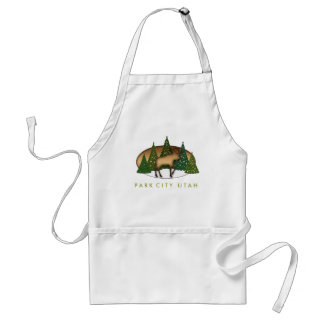 Wooden Moose Souvenir Apron