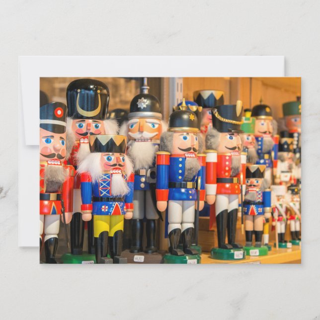 Wooden Nutcrackers Holiday Card (Front)