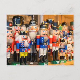 Wooden Nutcrackers Holiday Postcard