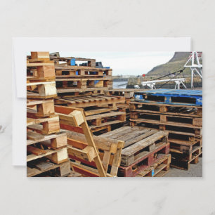 Wooden Pallets on the Dock Invitation