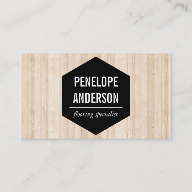 Wooden Panels Business Card (Front)