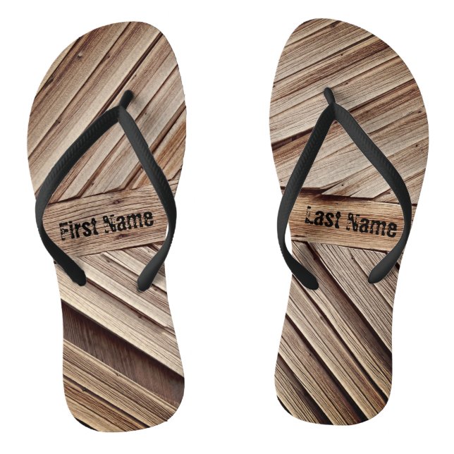 Wooden Panels  Flip Flops (Footbed)