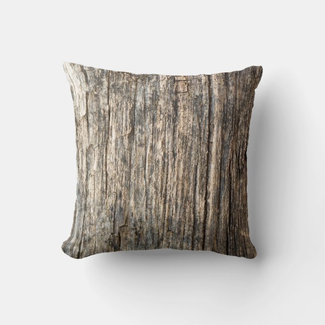 Wooden pattern cushion (Front)