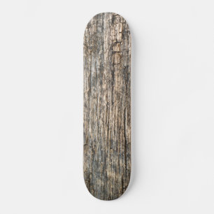 Wooden pattern skateboard