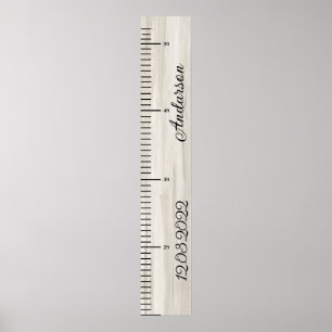 Wooden Personalised Baby Boy Growth Chart