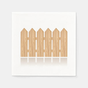 Wooden Picket Fence Napkin