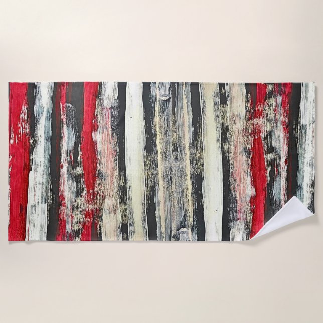 WOODEN PIECE BEACH TOWEL (Front)