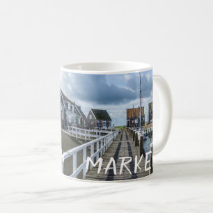 Wooden pier in Marken, Netherlands Coffee Mug
