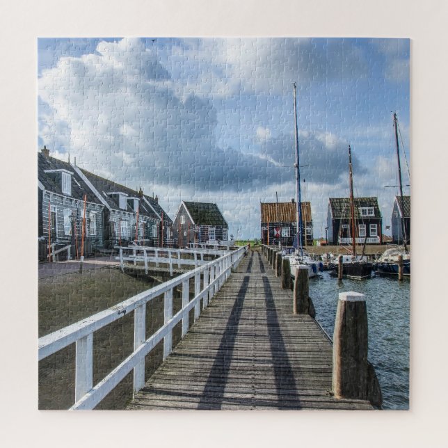 Wooden pier in Marken, Netherlands Jigsaw Puzzle (Vertical)