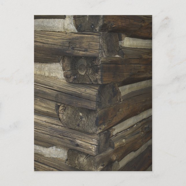 Wooden Pioneer Cabin Postcard (Front)