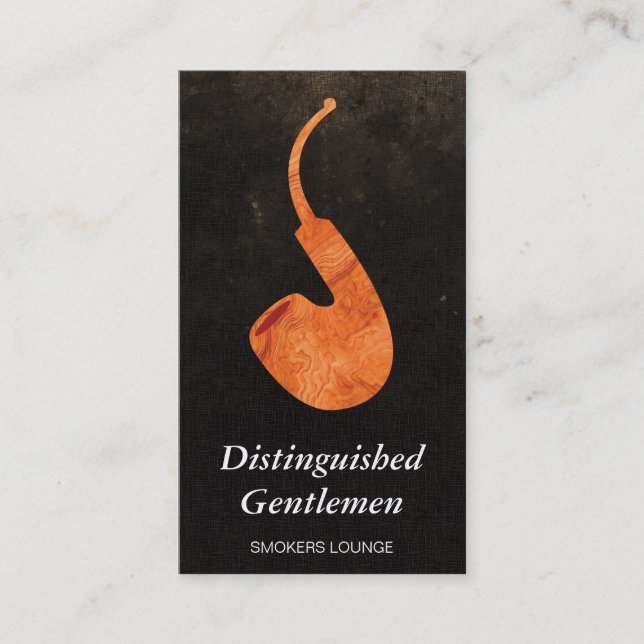 Wooden Pipe 2 | Traditional Business Card (Front)