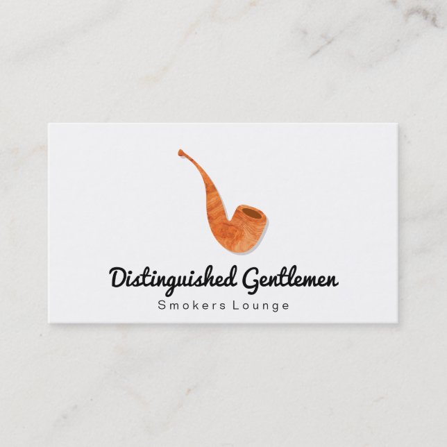Wooden Pipe | Traditional Business Card (Front)